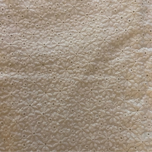 LARKSPUR Size 20 W Cotton blend white embroidered mini skirt. Vintage. - Picture 6 of 14